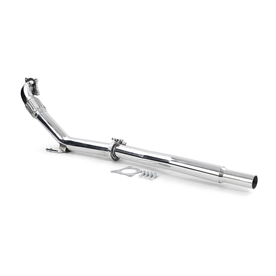 Rennsport Acciaio Inox Downpipe per Audi A3 8P TT 8J VW Golf 5 6 Jetta 1KM