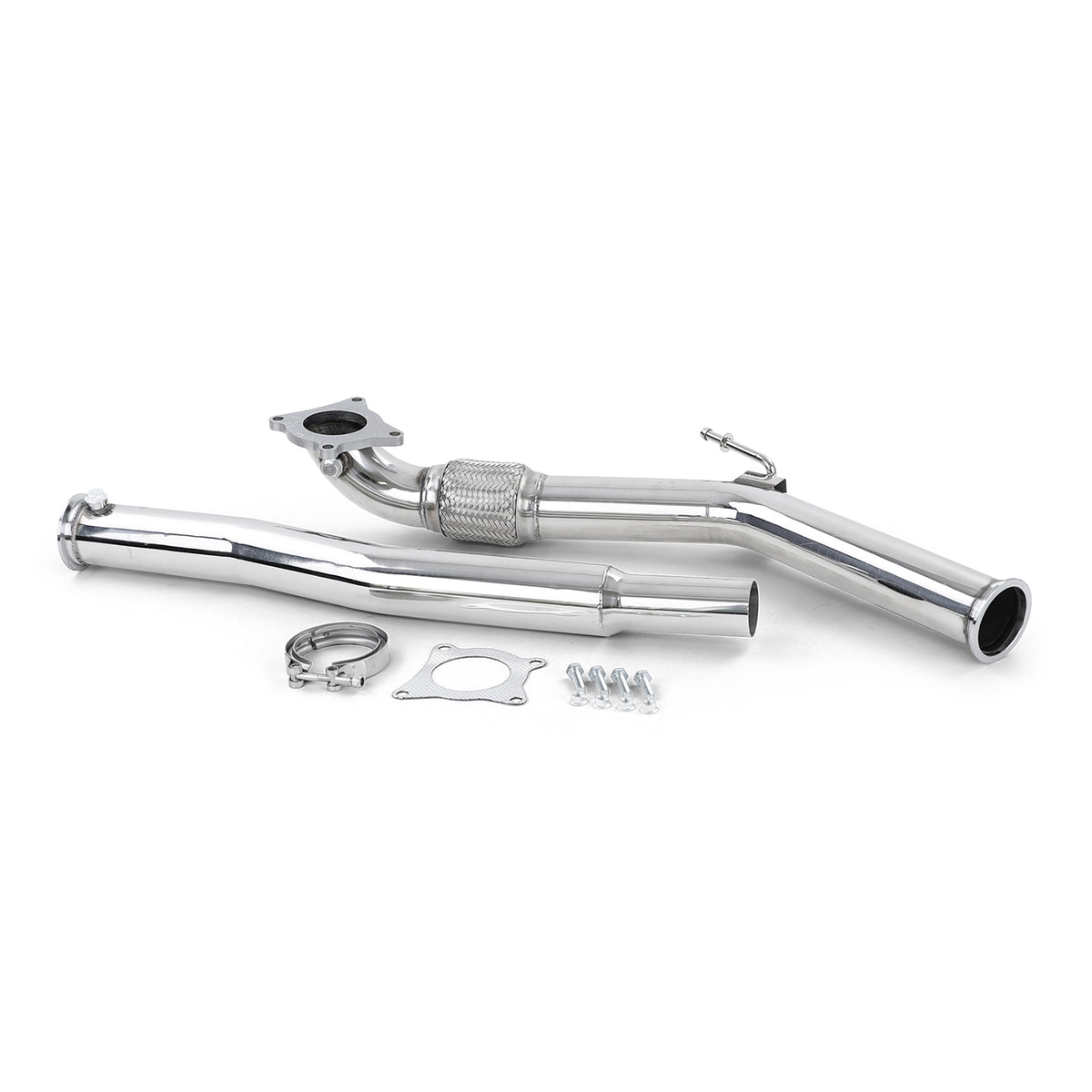Rennsport Acciaio Inox Downpipe per Audi A3 8P TT 8J VW Golf 5 6 Jetta 1KM