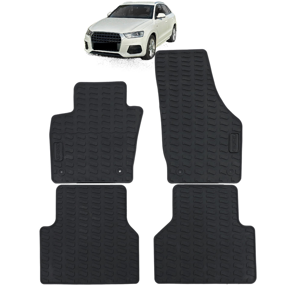 Set Tappetini in Gomma Neri Premium per Audi Q3 8U 2012-2018