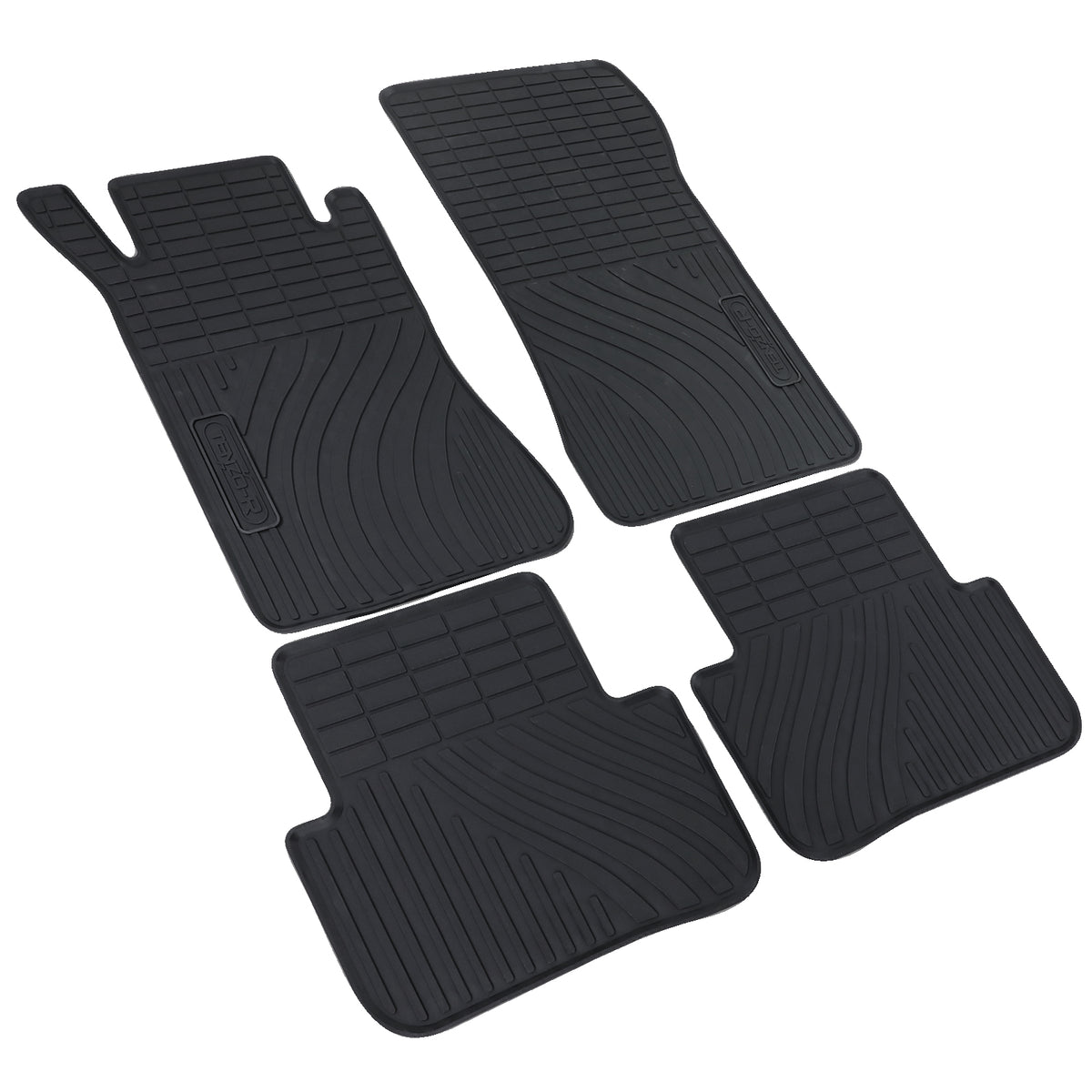 Tappetini in Gomma Neri Premium per Mercedes Classe C W203 S203 2000-2007