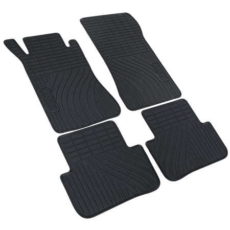 Tappetini in Gomma Neri Premium per Mercedes Classe C W203 S203 2000-2007