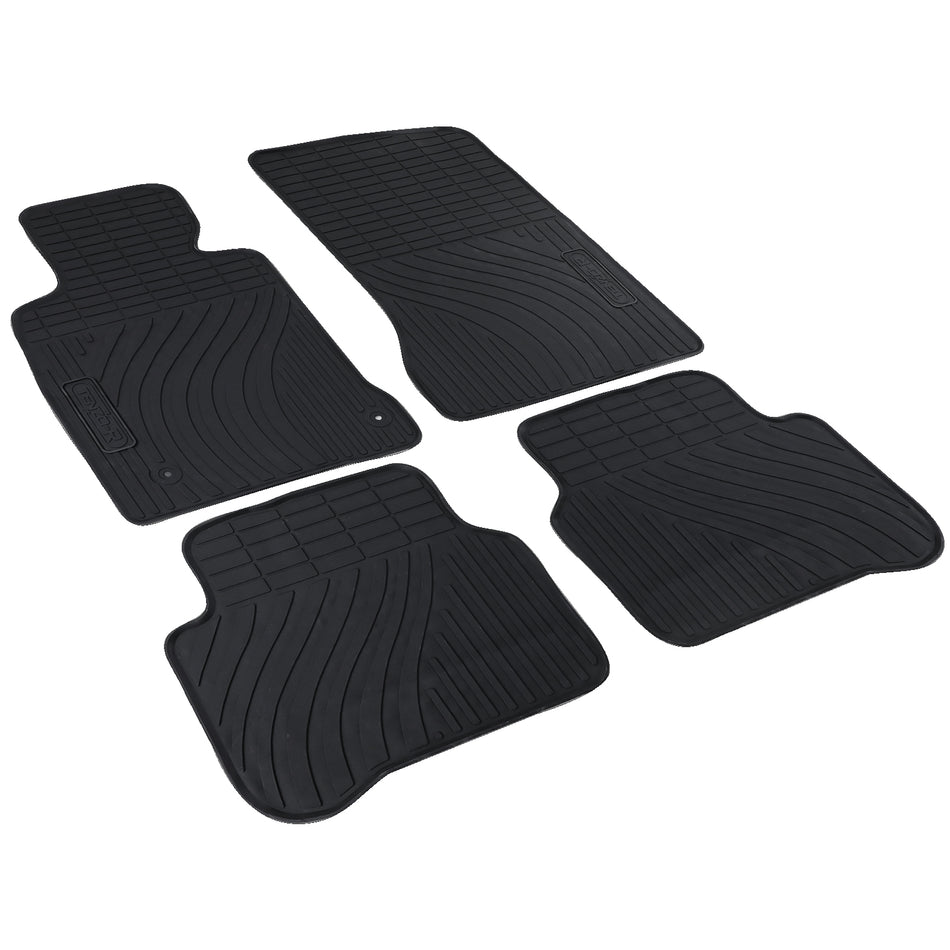 Tappetini Gomma Neri Premium Set per Mercedes Classe C W204 S204 11-14