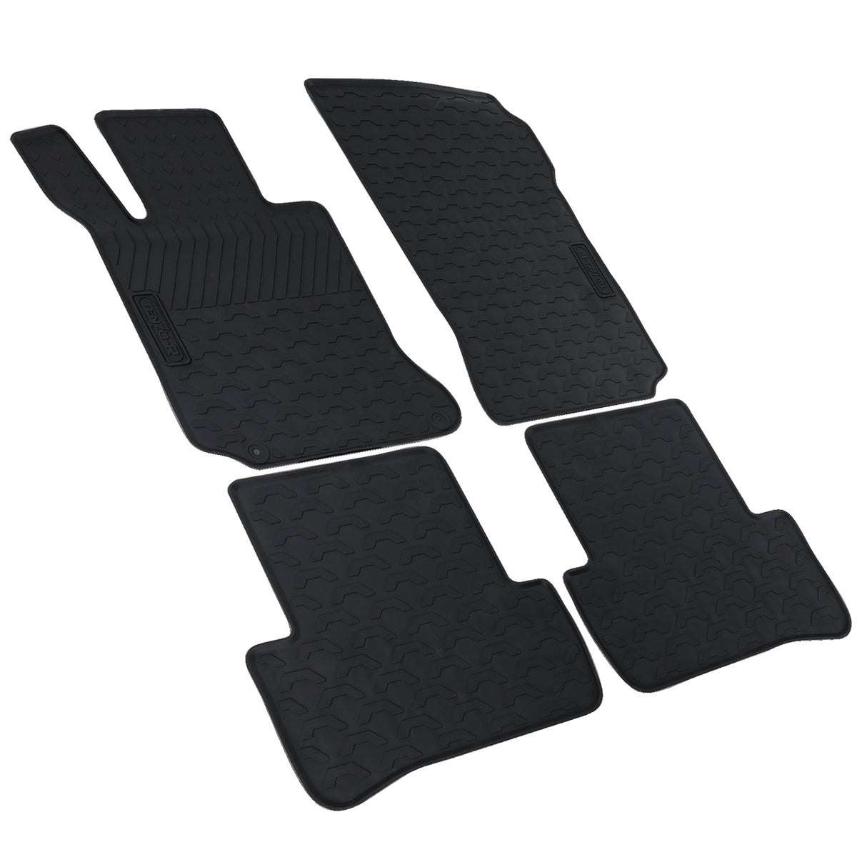 Tappetini Gomma Neri Premium Set per Mercedes Classe C W204 S204 07-11
