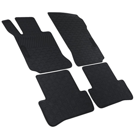 Tappetini Gomma Neri Premium Set per Mercedes Classe C W204 S204 07-11
