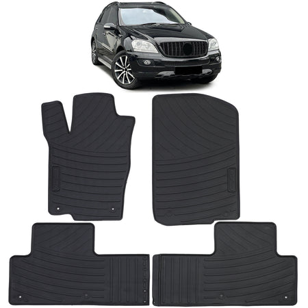 Tappetini in Gomma Neri Premium per Mercedes Classe M ML W164 2005-2011
