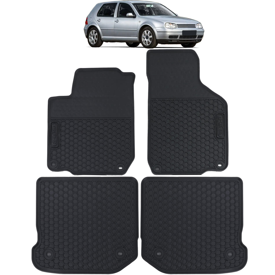 Tappetini in Gomma Neri Premium per Volkswagen Golf 4 Berlina, Touring 97-07