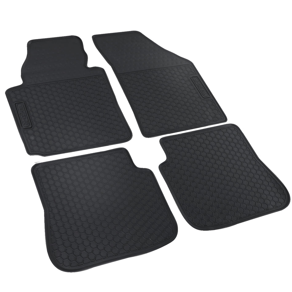 Tappetini Gomma Neri Premium Set per Volkswagen Caddy IV (2015-2020)