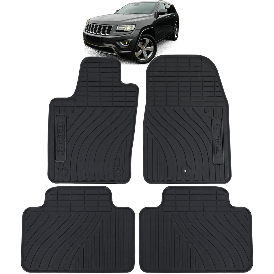 Tappetini in Gomma Neri Premium Set per Jeep Grand Cherokee WK2 10-21