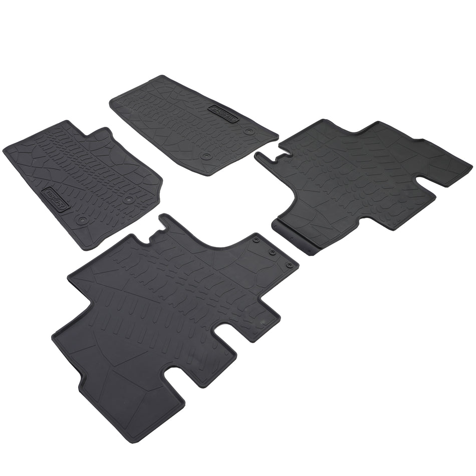 Set Tappetini in Gomma Neri Premium per Jeep Wrangler JK 07-19