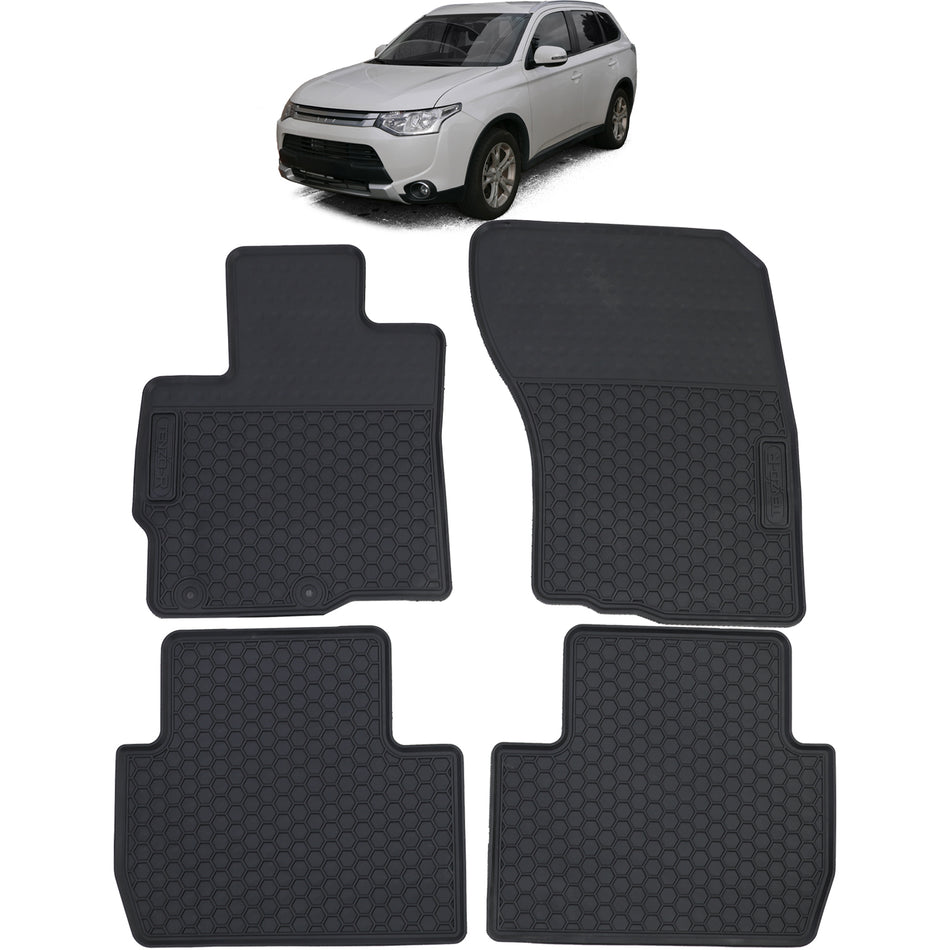 Tappetini Gomma Neri Premium Set per Mitsubishi Outlander (2012-2015)