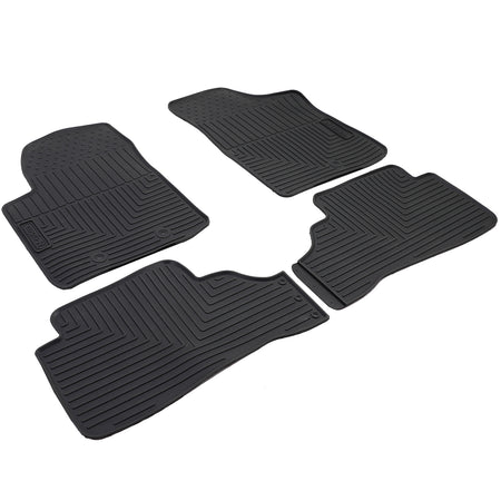 Tappetini in Gomma Neri Premium per Hyundai I10 PA 2007-2013, Set Completo