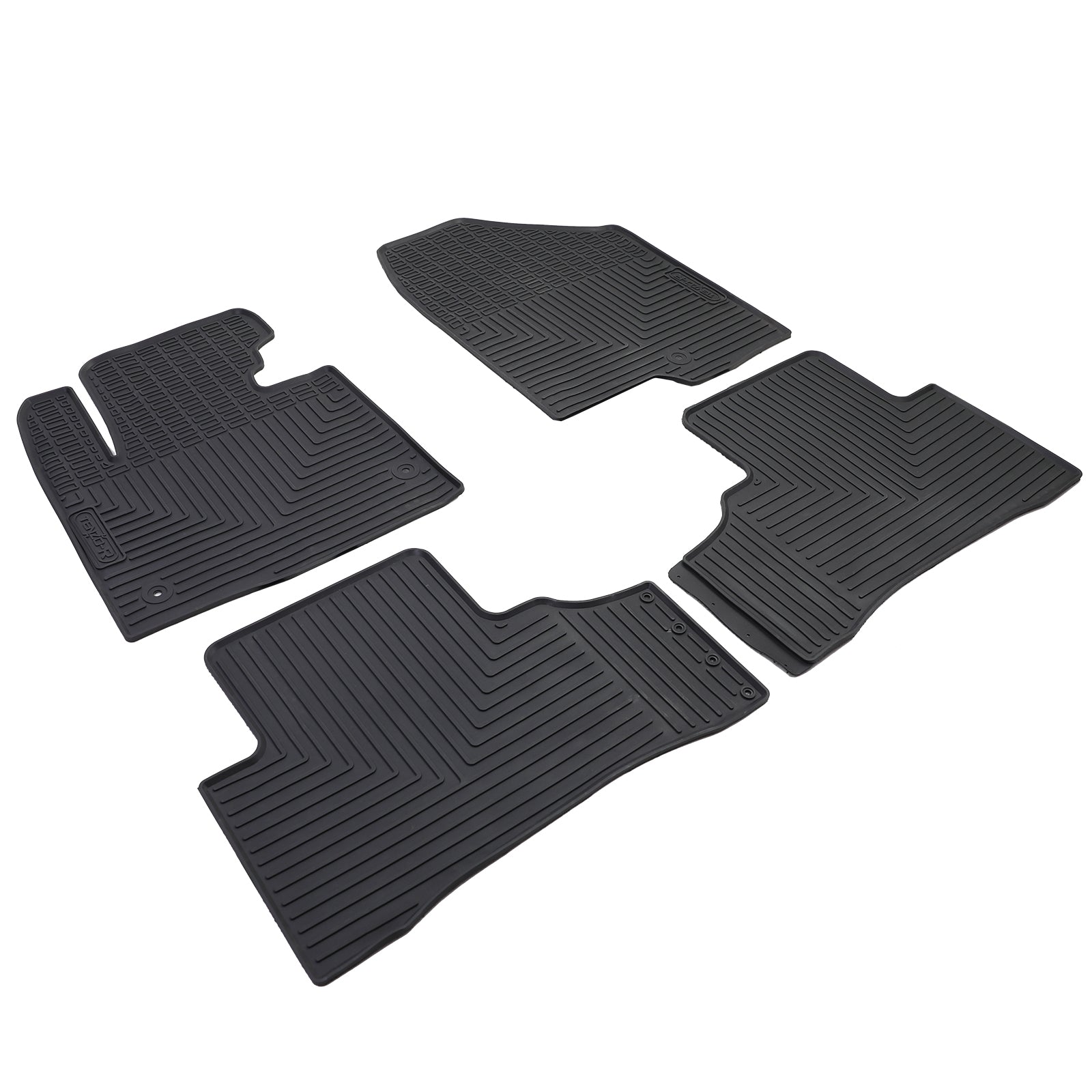 Set Tappetini in Gomma Neri Premium per Hyundai Santa Fe 3 DM 12-18