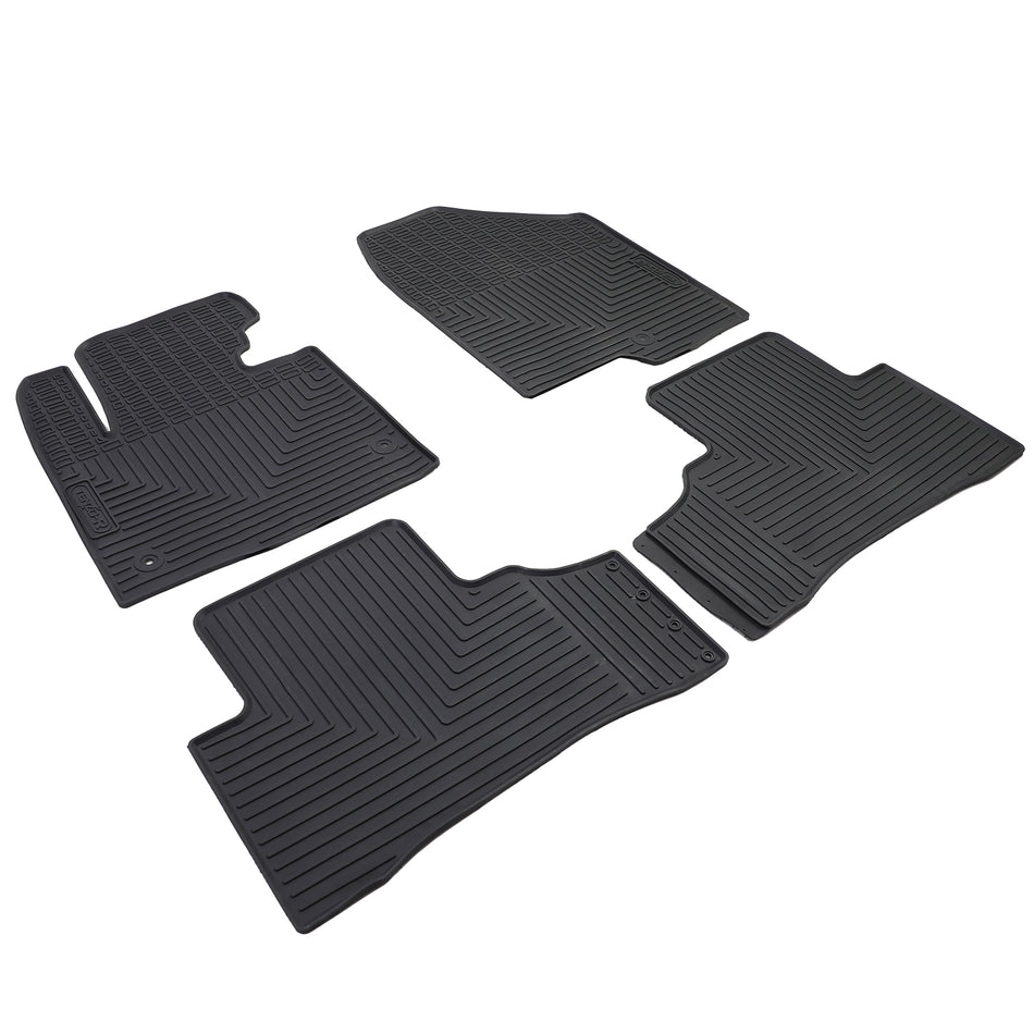 Set Tappetini in Gomma Neri Premium per Hyundai Santa Fe 3 DM 12-18