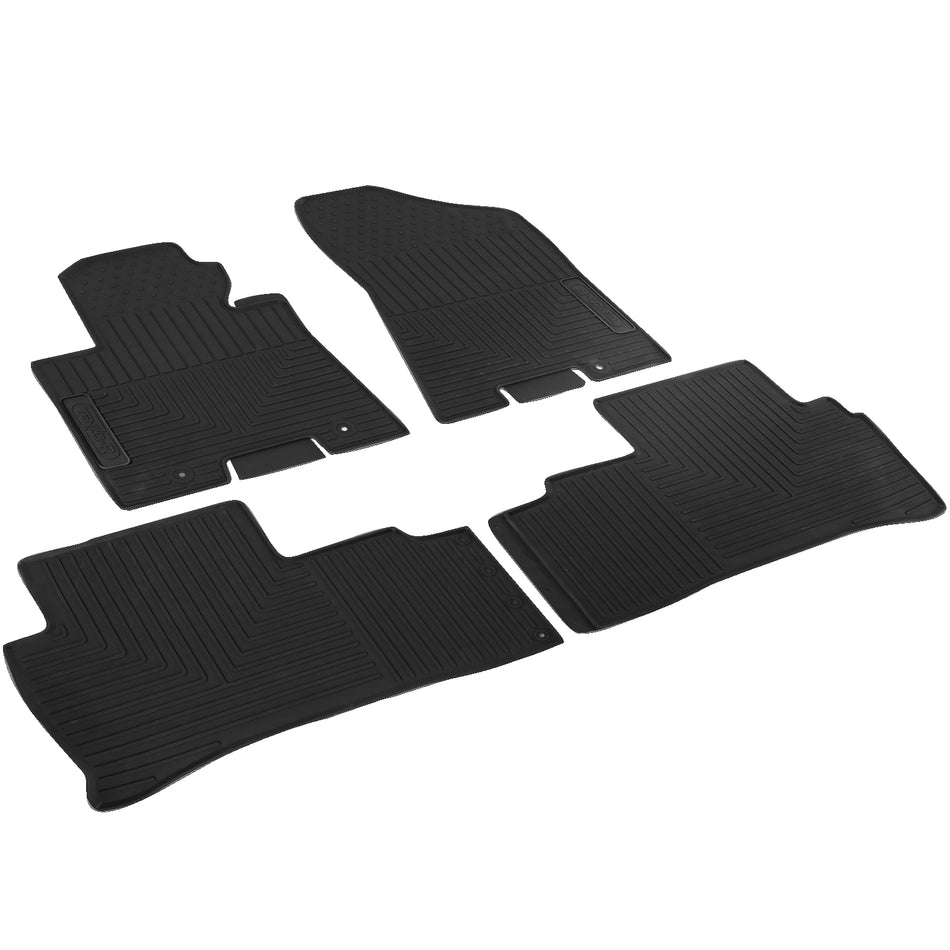 Tappetini Gomma Neri Premium Set per Hyundai Tucson 2015-2020, Adattabili