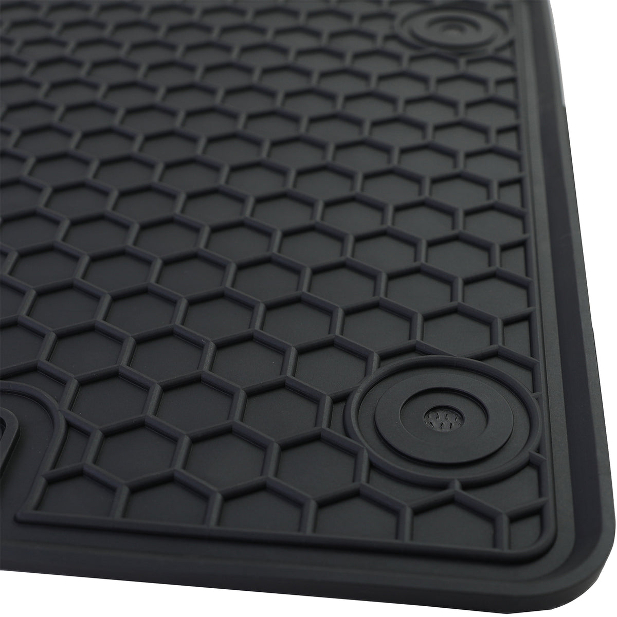 Set Tappetini in Gomma Neri Premium per Fiat 500 500C 2007-2022