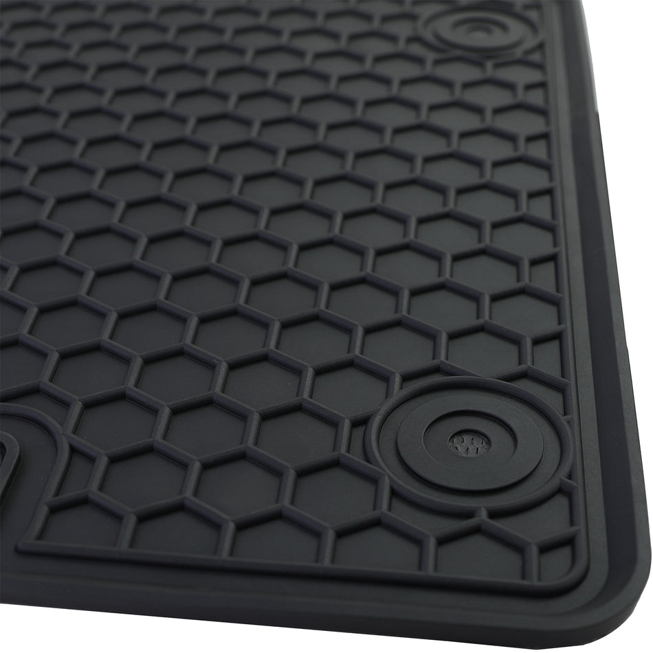 Set Tappetini in Gomma Neri Premium per Fiat 500 500C 2007-2022
