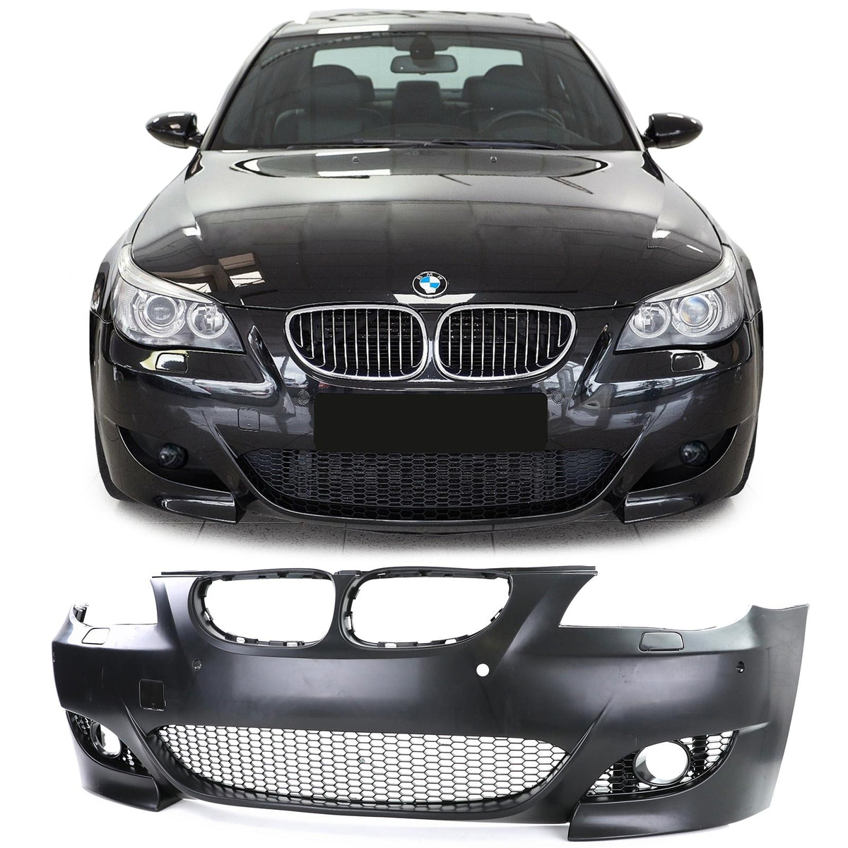 Paraurti Anteriore Sportivo PDC ABE per BMW Serie 5 E60 E61 Berlina Touring