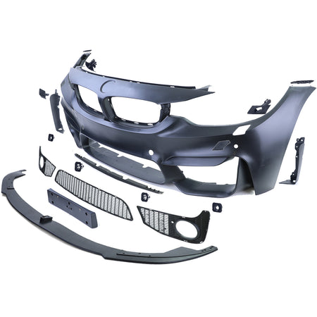 Paraurti Sportivo con Spoilerlippe Opaco per BMW Serie 4 F32 F33 F36 (2013+)