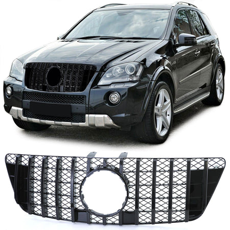 Griglia Sportiva Nera Lucida per Mercedes ML W164 Facelift 2008-2011
