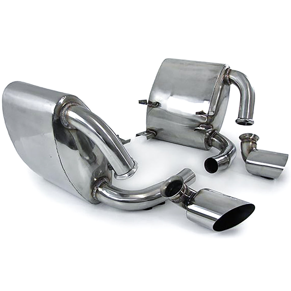 Terminali Scarico in Acciaio Inox con Endrodi Ovali per Porsche 911 996 C2 C4