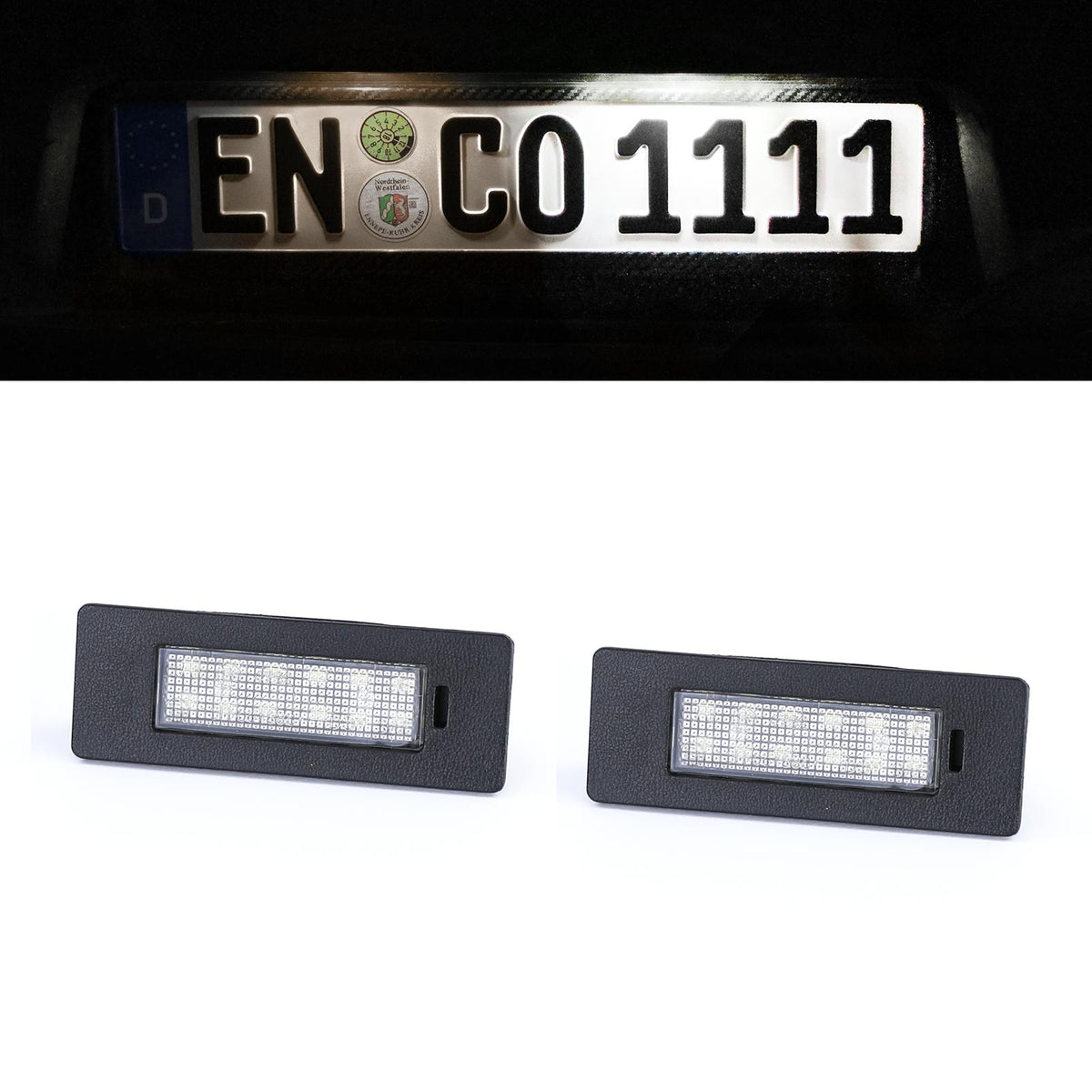 LED Illuminazione Targa Bianca 6000K per Audi Q2 Q5 A5 Dal 2016