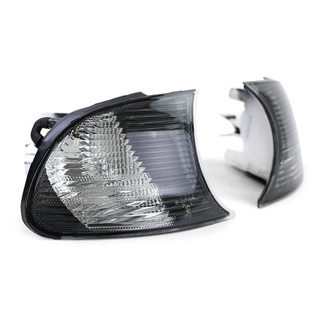 Frecce Nere Fumé con Ottica Cristallo per BMW Serie 3 E46 Coupé Cabrio 99-01