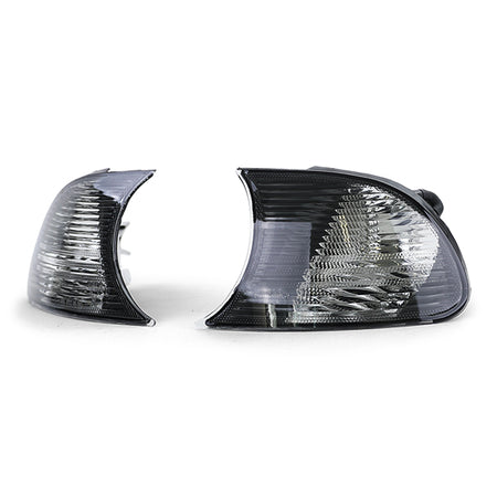 Frecce Nere Fumé con Ottica Cristallo per BMW Serie 3 E46 Coupé Cabrio 99-01