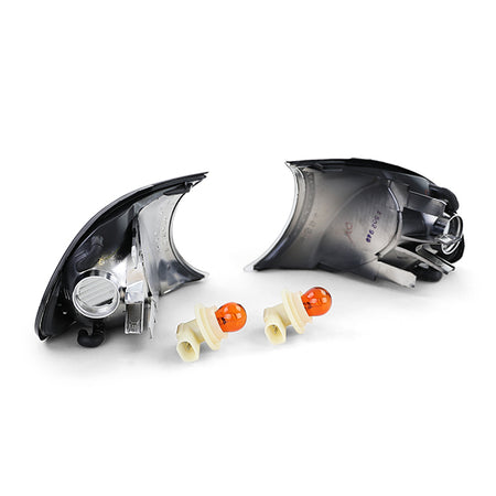 Frecce Nere Fumé con Ottica Cristallo per BMW Serie 3 E46 Coupé Cabrio 99-01