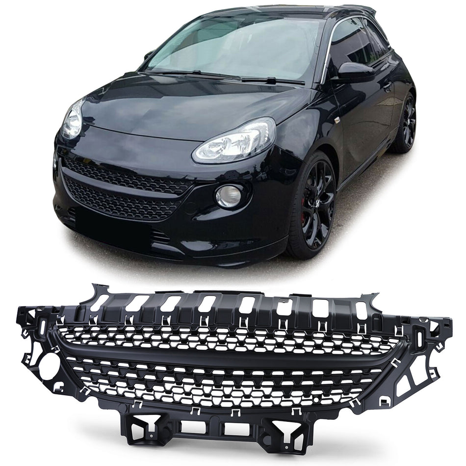 Griglia Sportiva Nera per Opel Adam 2012-2019 Senza Emblema
