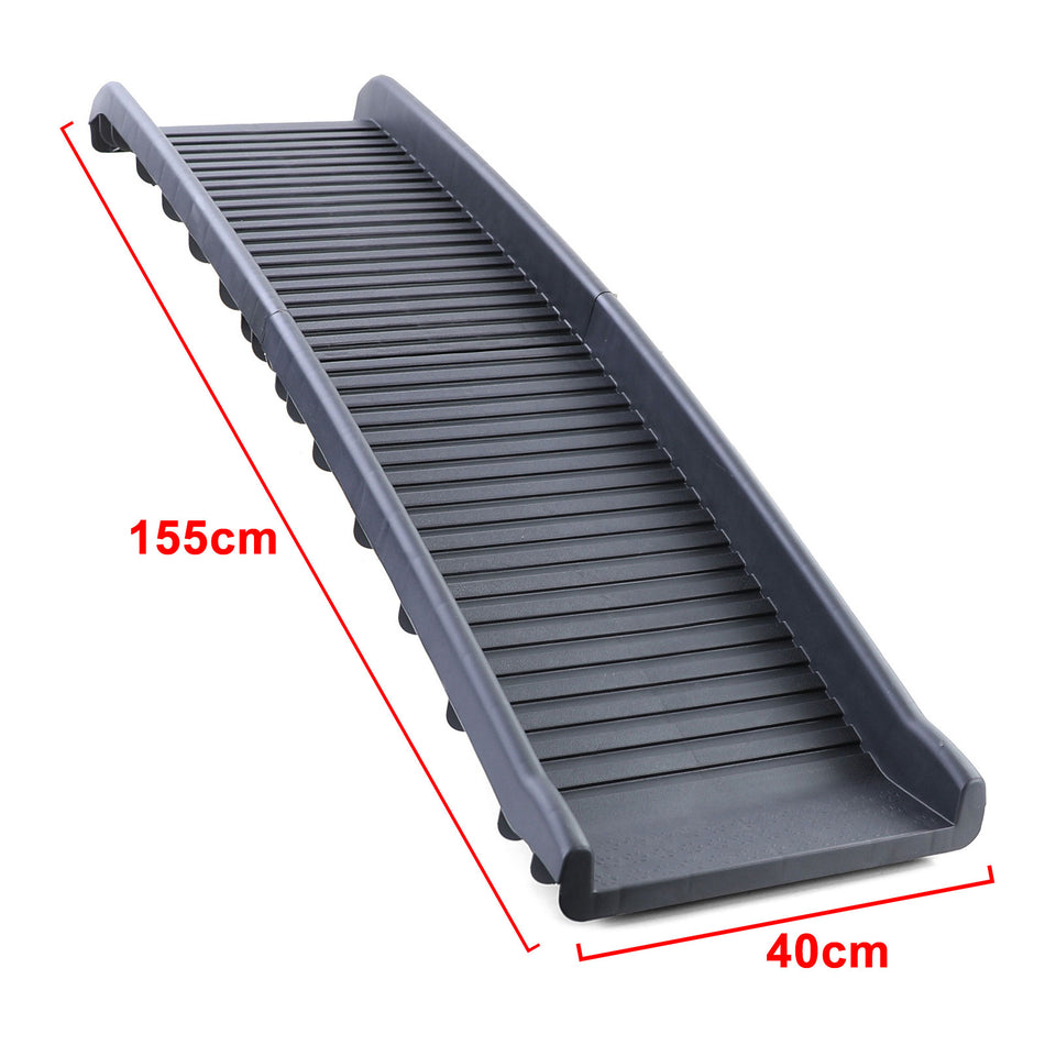 Rampe per Cani Pieghevoli Antiscivolo 155x40cm 90kg Universale
