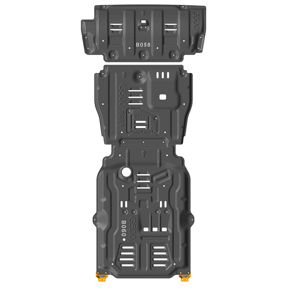 Paramotore Unterboden Schutzplatten Set per Mercedes Classe G W463 Dal 2018