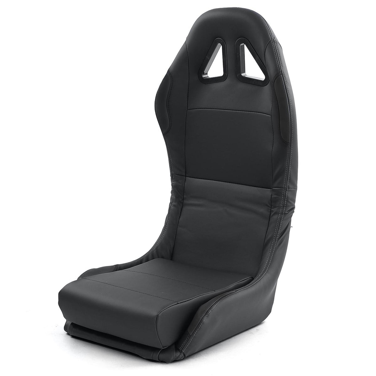 Sedile Sportivo Reclinabile in Ecopelle Nera Tenzo-R Universale