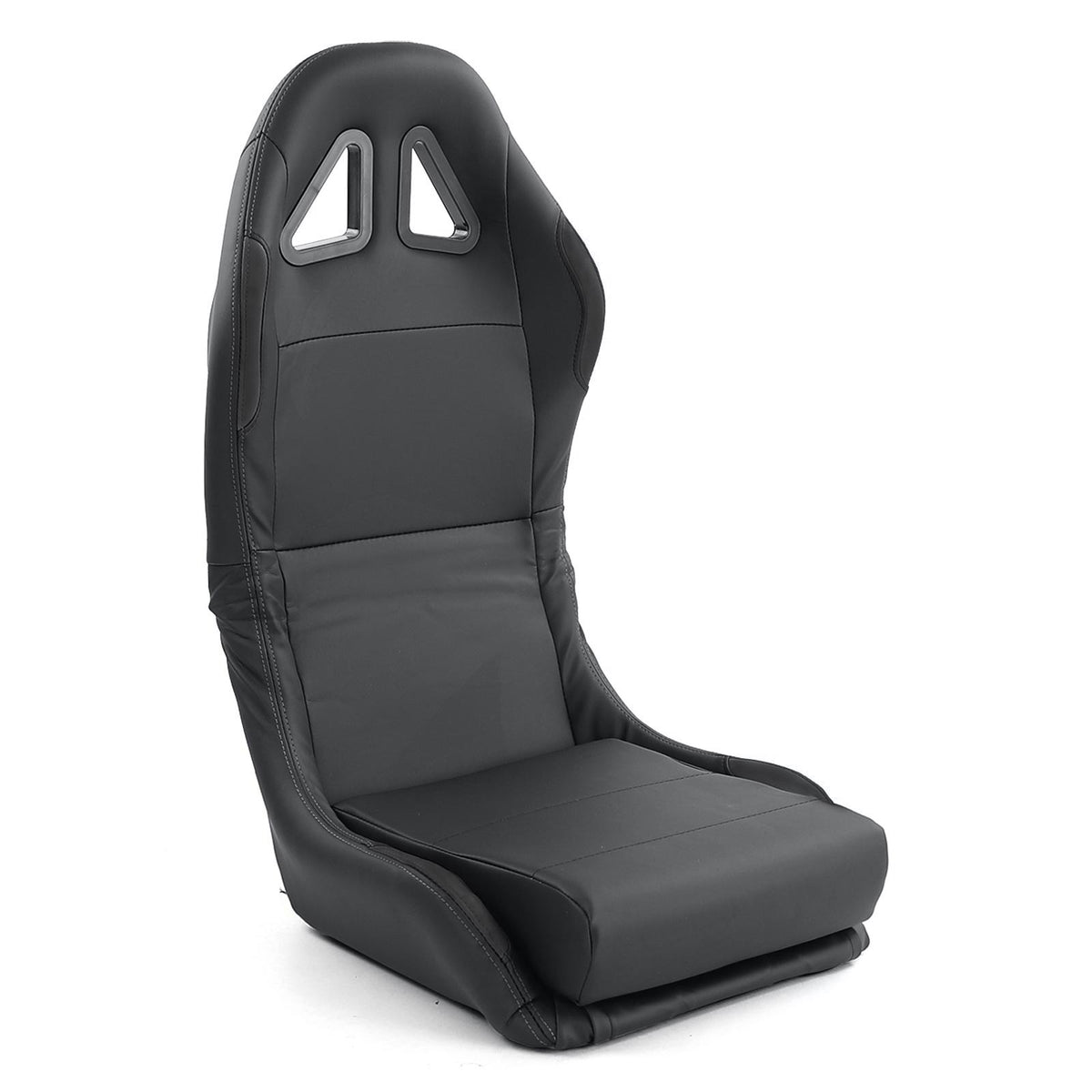 Sedile Sportivo Reclinabile in Ecopelle Nera Tenzo-R Universale