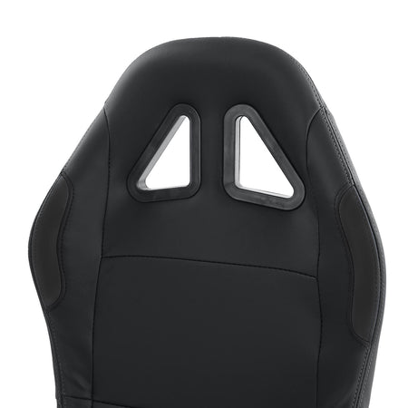 Sedile Sportivo Reclinabile in Ecopelle Nera Tenzo-R Universale