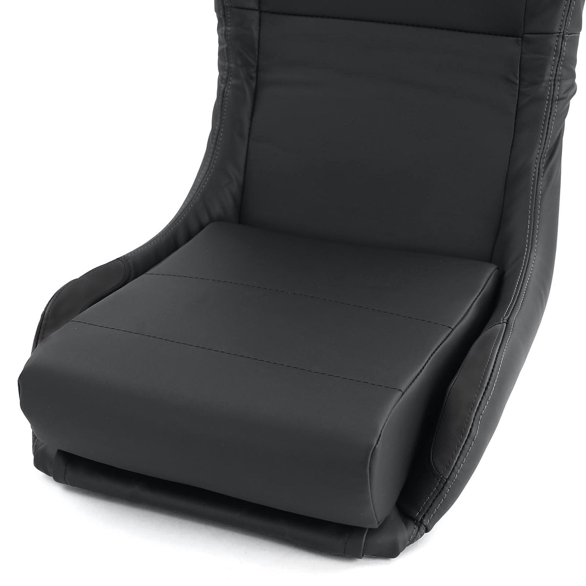 Sedile Sportivo Reclinabile in Ecopelle Nera Tenzo-R Universale