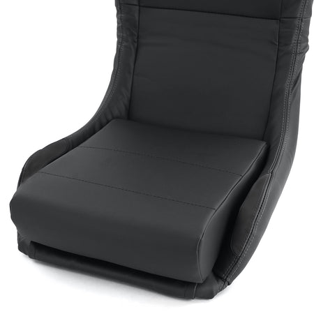 Sedile Sportivo Reclinabile in Ecopelle Nera Tenzo-R Universale