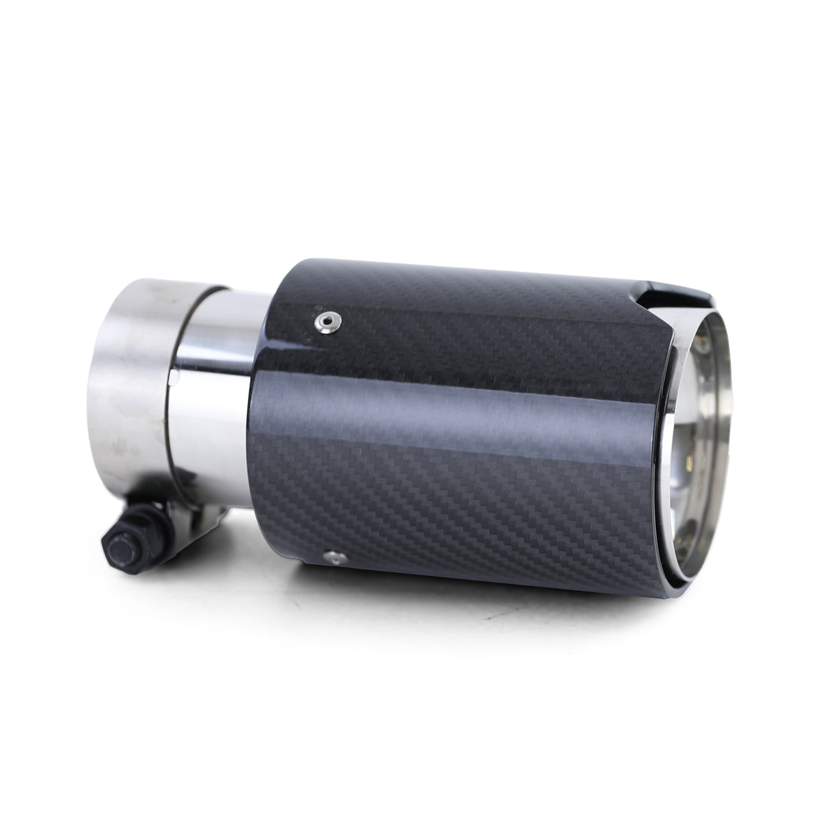 90mm Terminale di Scarico in Carbonio con Assorbitore Universale