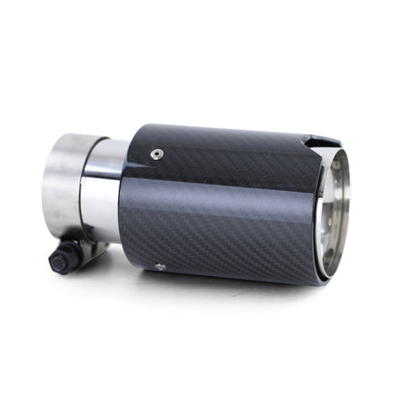 90mm Terminale di Scarico in Carbonio con Assorbitore Universale