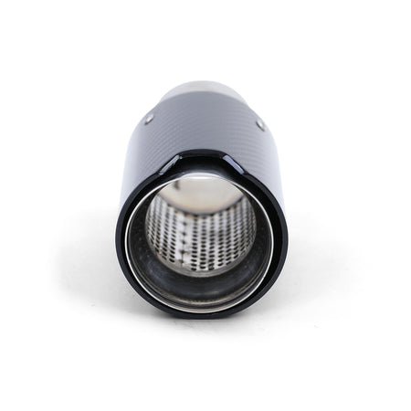 90mm Terminale di Scarico in Carbonio con Assorbitore Universale