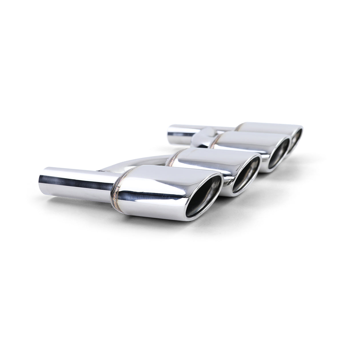 Terminali Scarico Duplex in Acciaio Inox per Mercedes W204 W211 W164 W166 W221