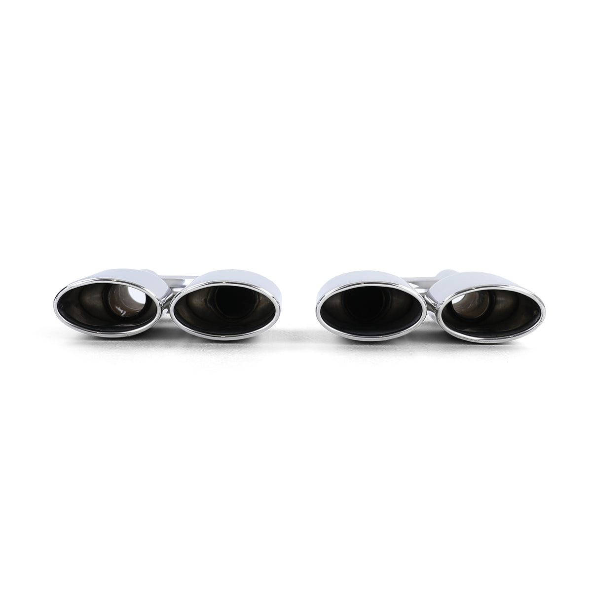 Terminali Scarico Duplex in Acciaio Inox per Mercedes W204 W211 W164 W166 W221