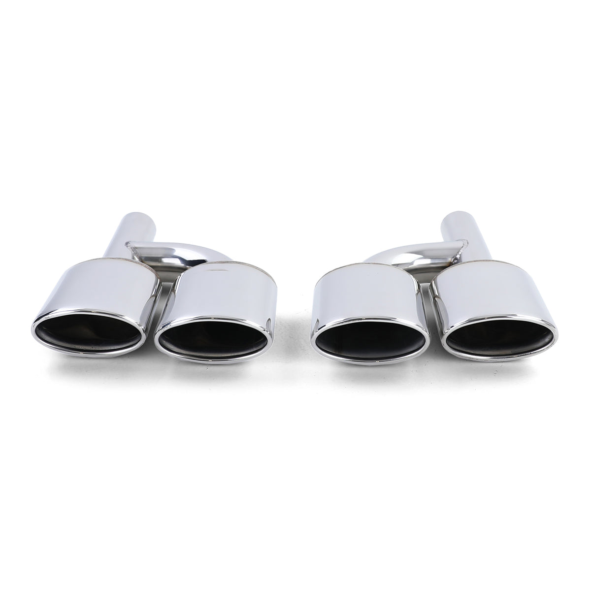 Terminali Scarico Duplex in Acciaio Inox per Mercedes W204 W211 W164 W166 W221