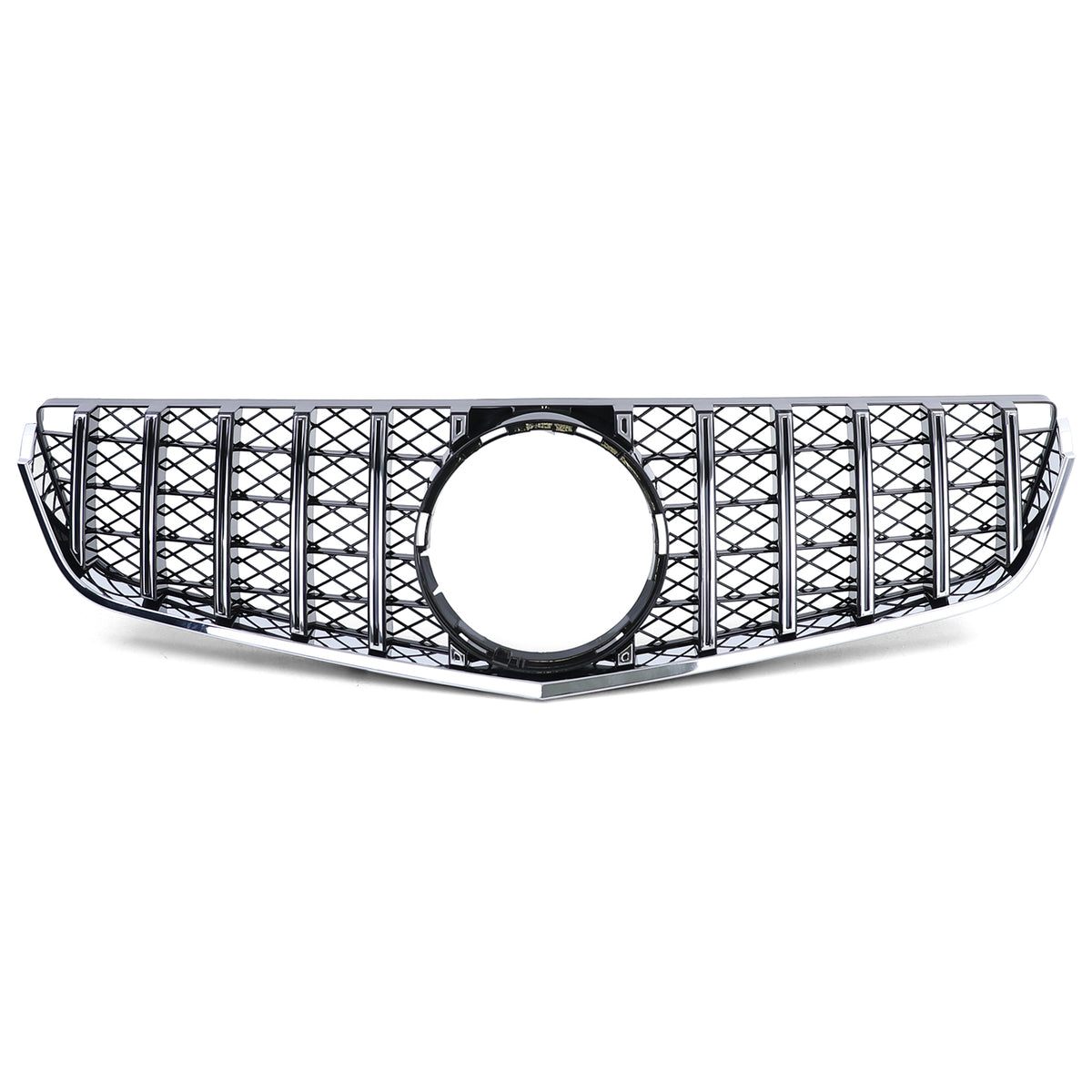 Griglia Sportiva Nera Cromo per Mercedes E Coupe C207 Cabrio A207 2009-2013
