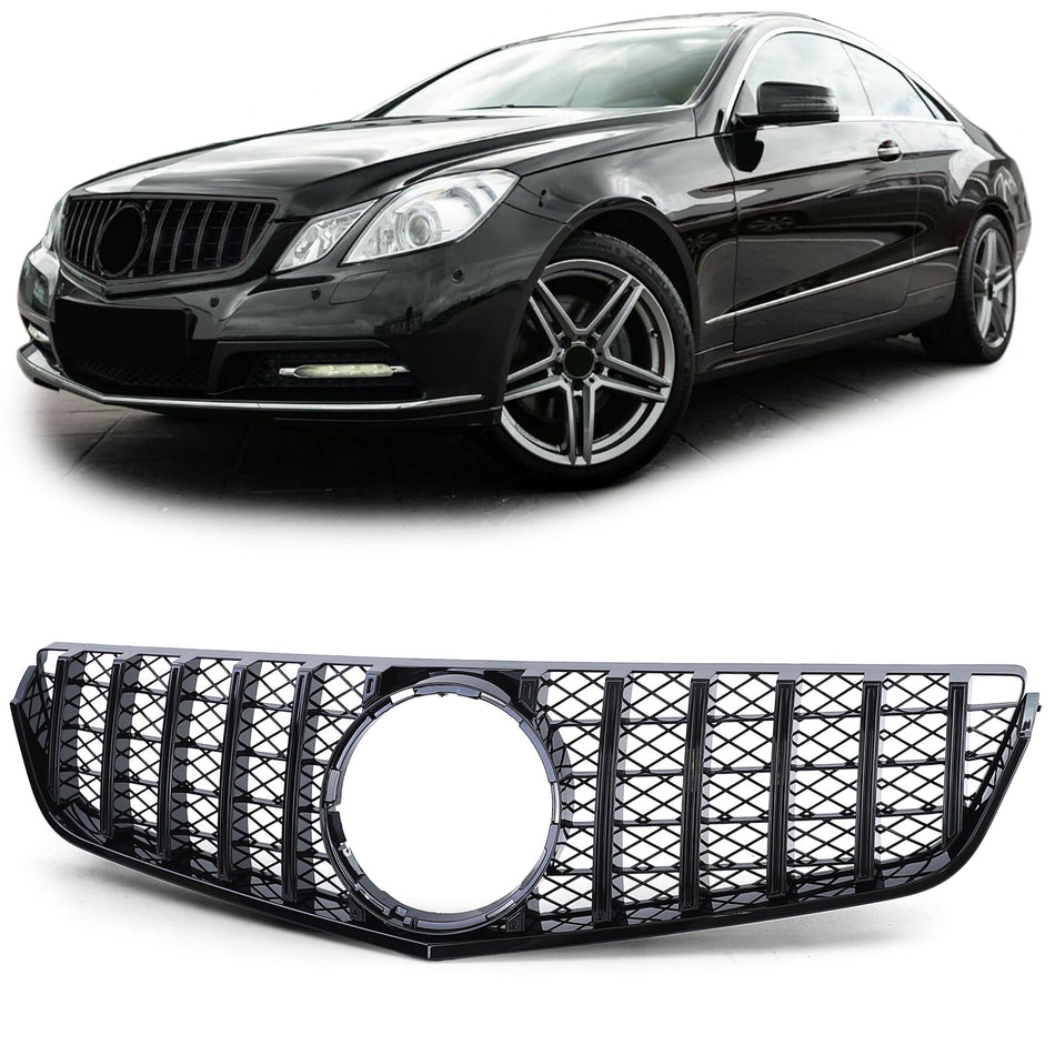 Griglia Sportiva Nera Lucida per Mercedes E Coupe C207 Cabrio A207 09-13