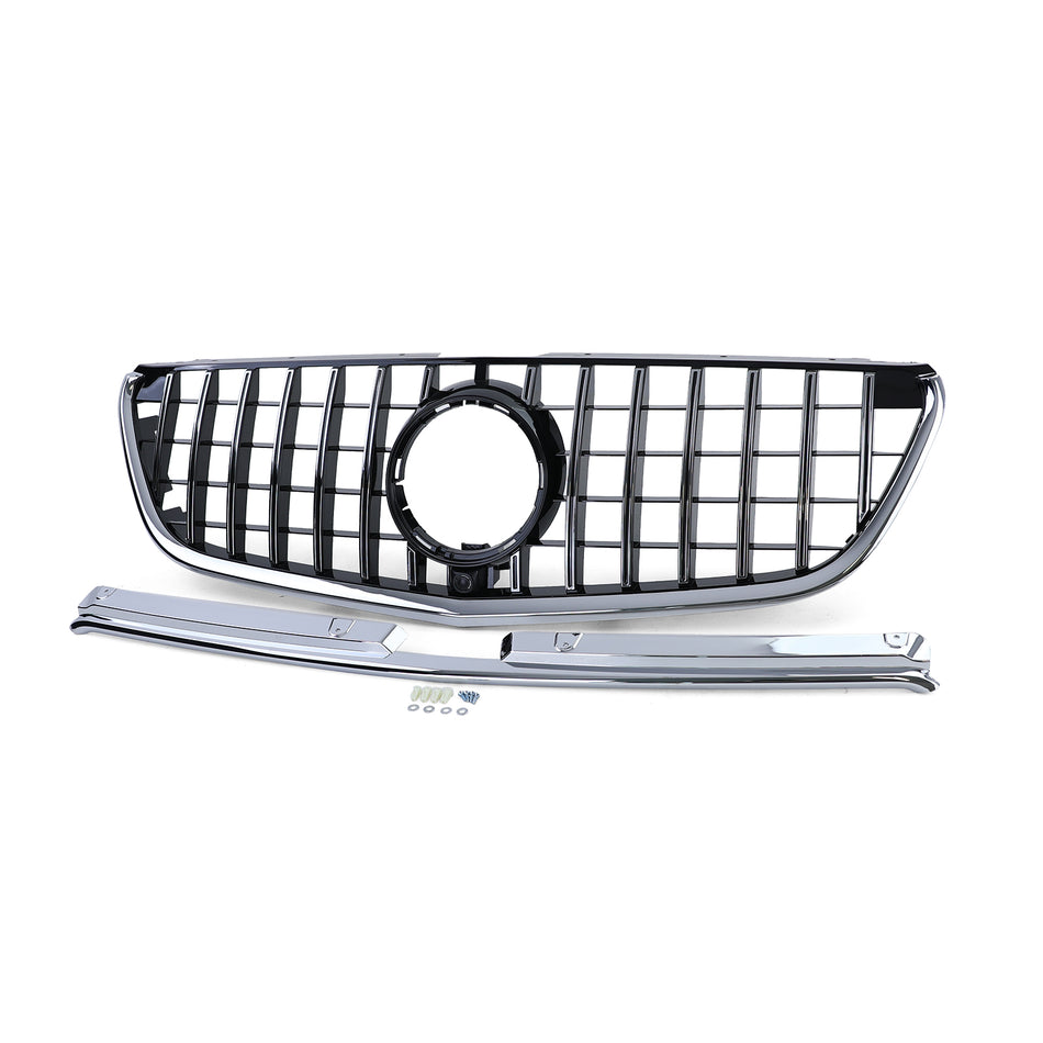 Griglia Sportiva Nera Lucida con Cromature per Mercedes Vito W447 Dal 14