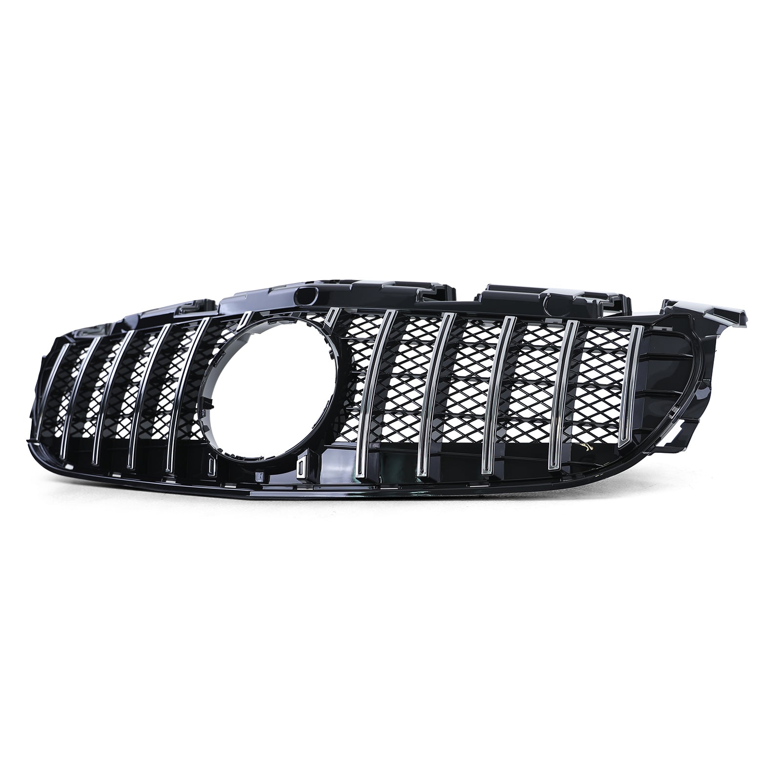 Griglia Sportiva Nera Lucida con Cromature per Mercedes SLC R172 2016-2021