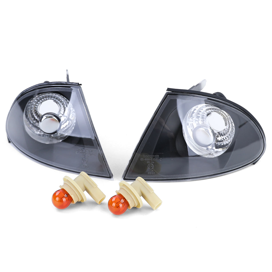 Frecce Vetro Trasparente Nere Fumé per BMW Serie 3 E46 1998-2001