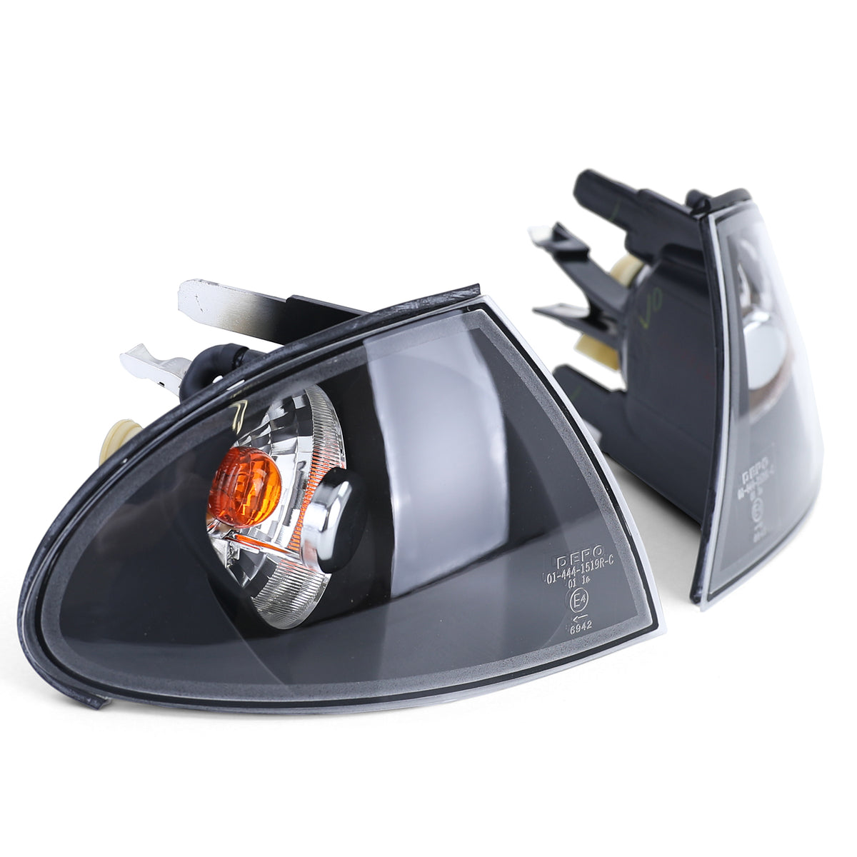 Frecce Vetro Trasparente Nere Fumé per BMW Serie 3 E46 1998-2001