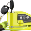 Bloccadisco Moto Lucchetto Moto Antifurto Con Allarme Sonoro 110DB, Blocca Disco