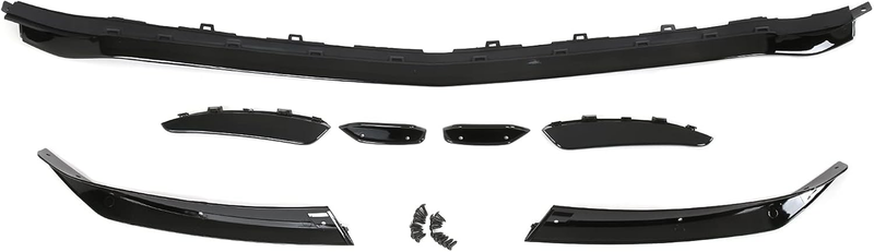 Lama Sotto Paraurti Nero Lucido Splitter Anteriore Mercedes Classe A W177 AMG